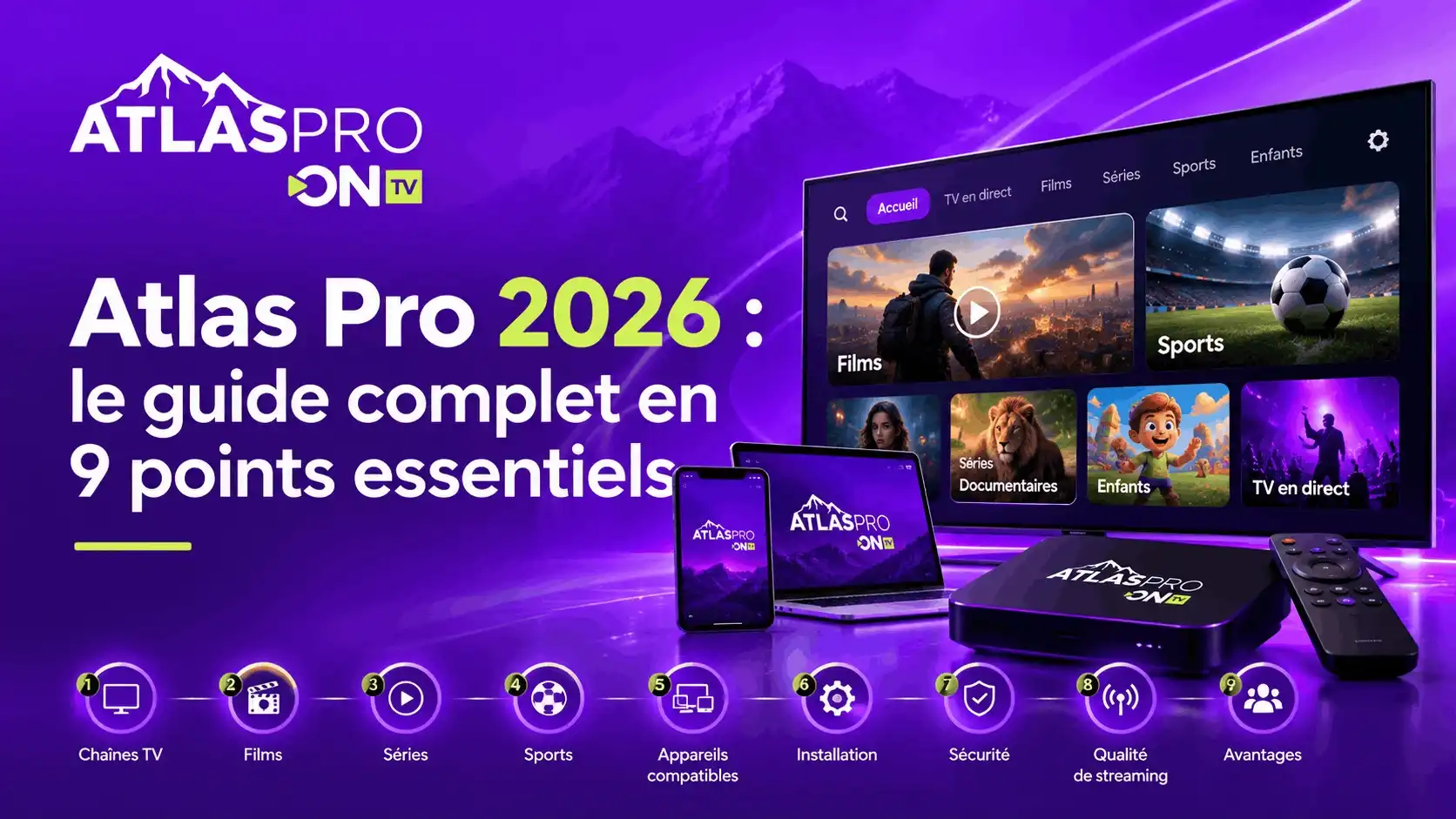 Atlas Pro : l'application IPTV Atlas Pro OnTV sur Smart TV